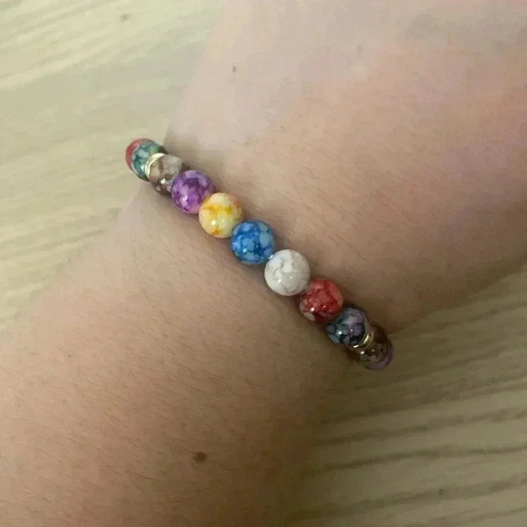 🆕Retro Colorful Yoga Energy Beaded Bracelet🆕 - Picture 3 of 4